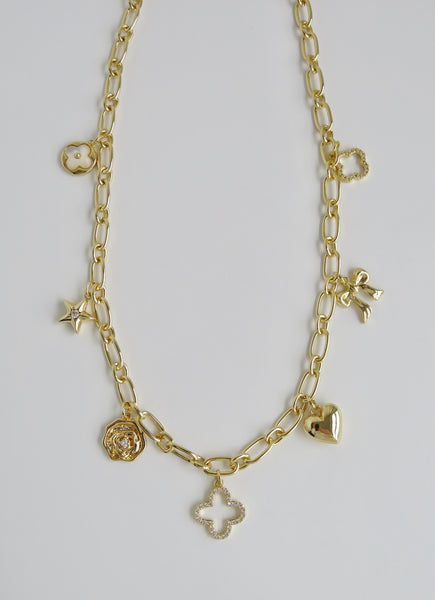 Lucky Shield Charm Necklace