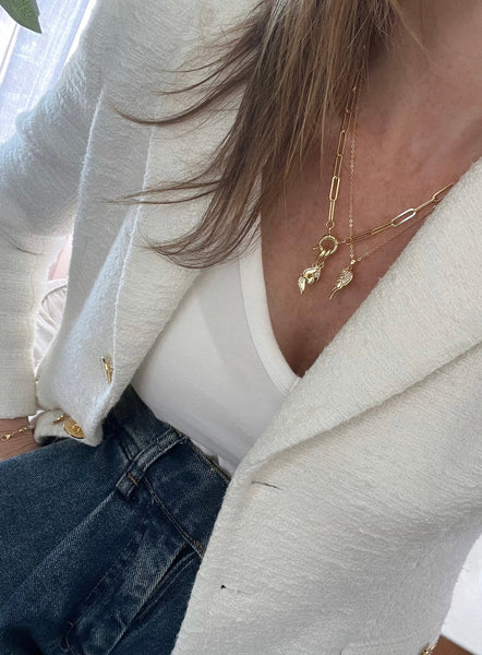 Spring Clasp Charm Bar Necklaces
