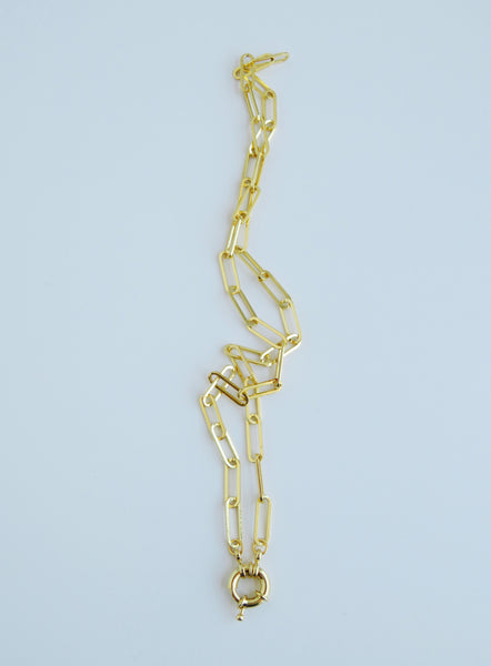 Spring Clasp Charm Bar Necklaces