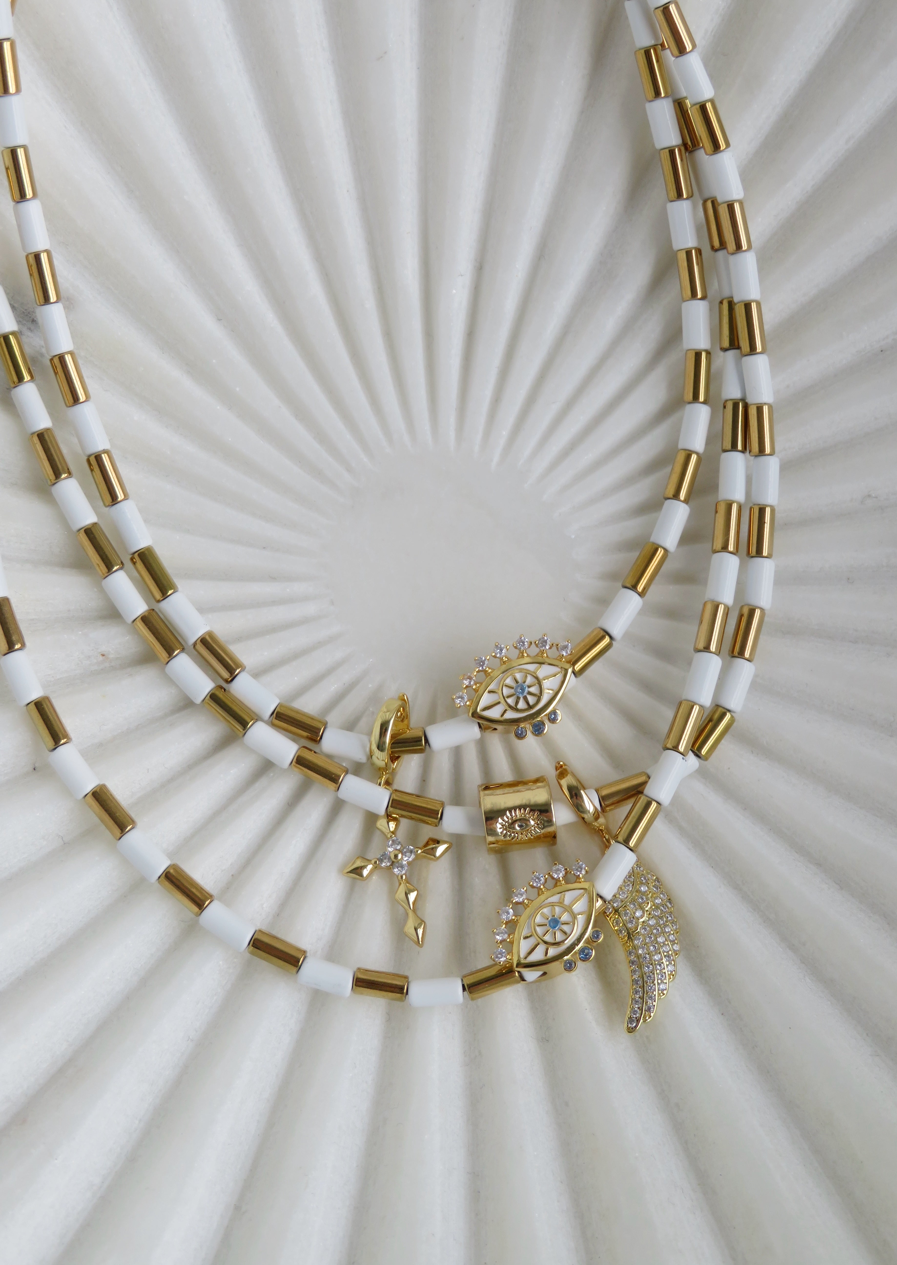 Divine Guidance - Angel Wing Charm with Hinged Clasp