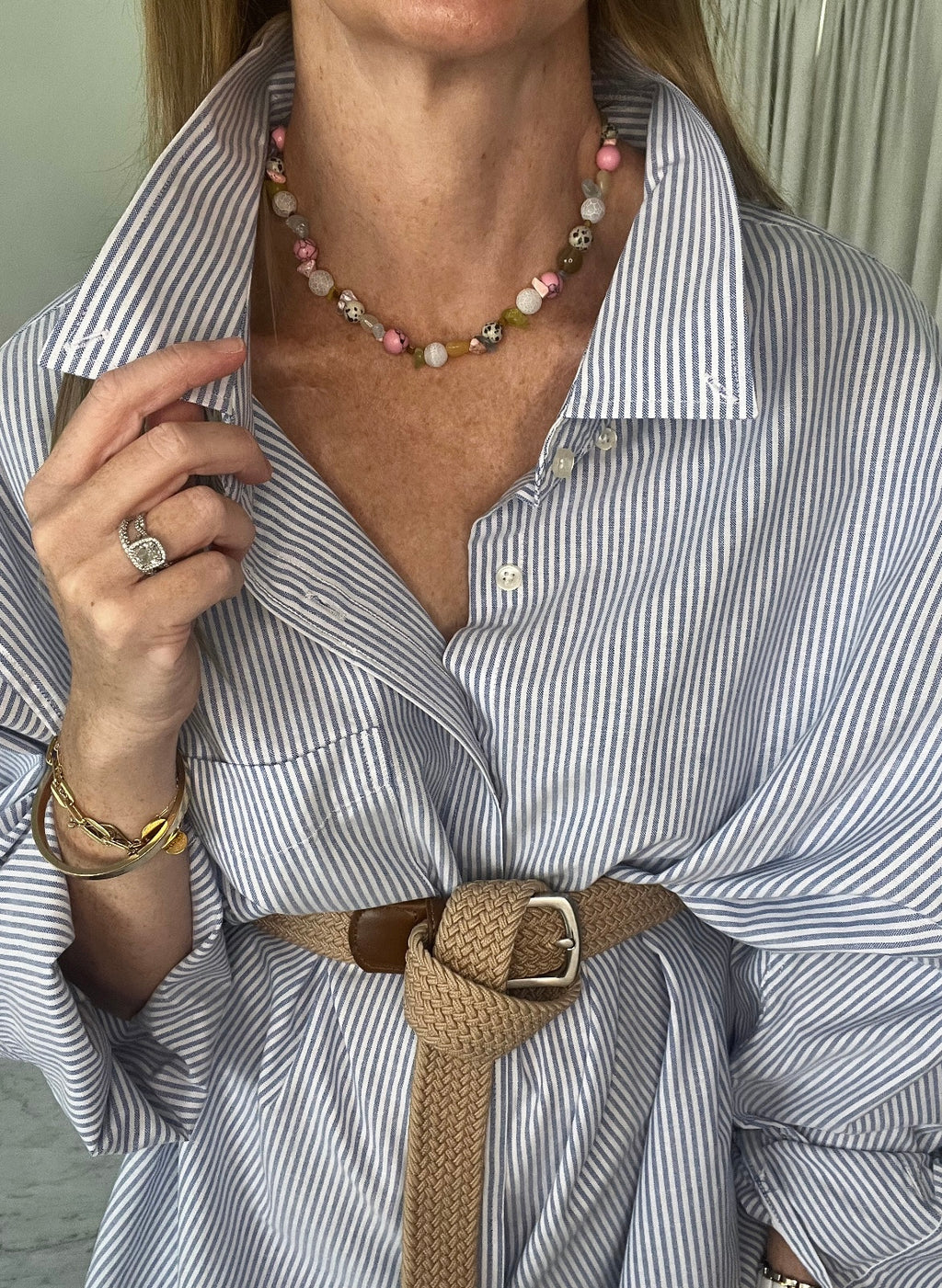 Positano Beaded Heart Necklace