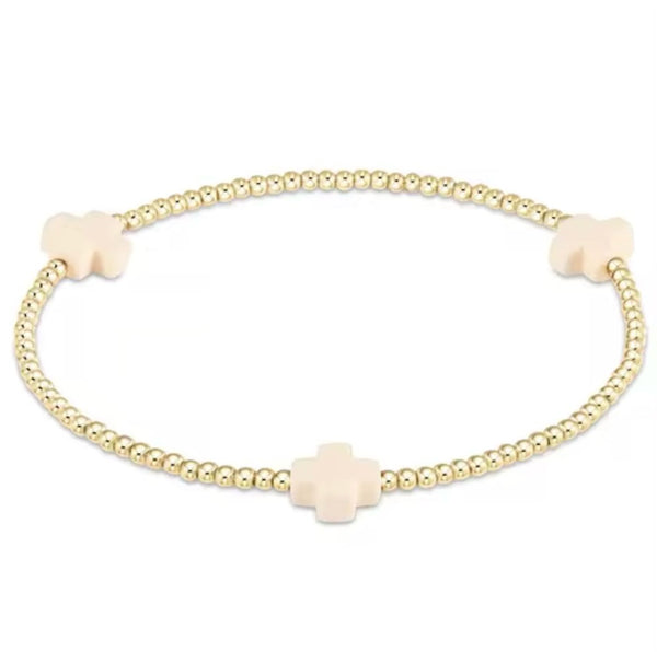 Faith Cross Beaded Waterproof Non-Tarnish Bracelets