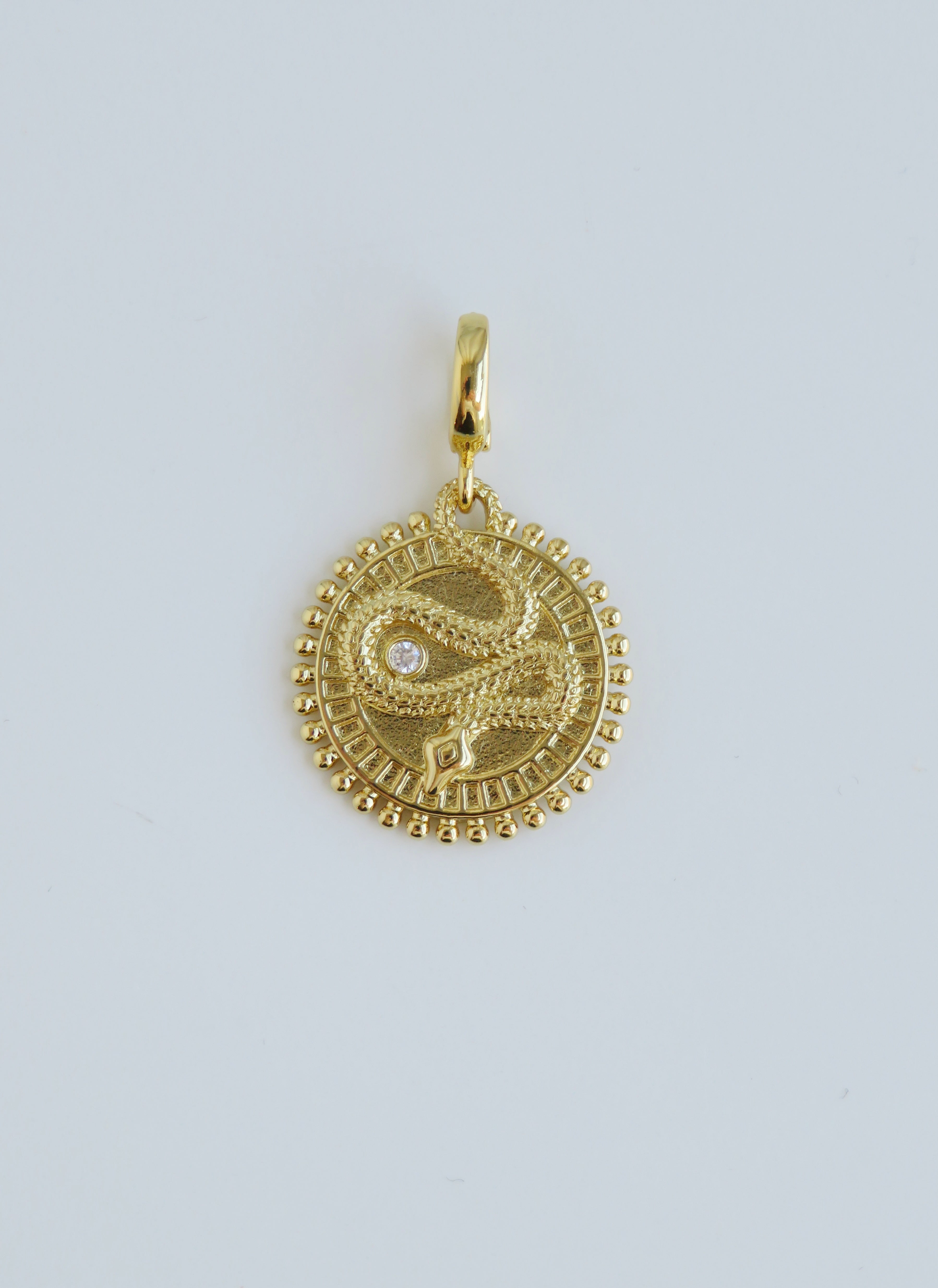 Serpent Charms with Hinged Clasp