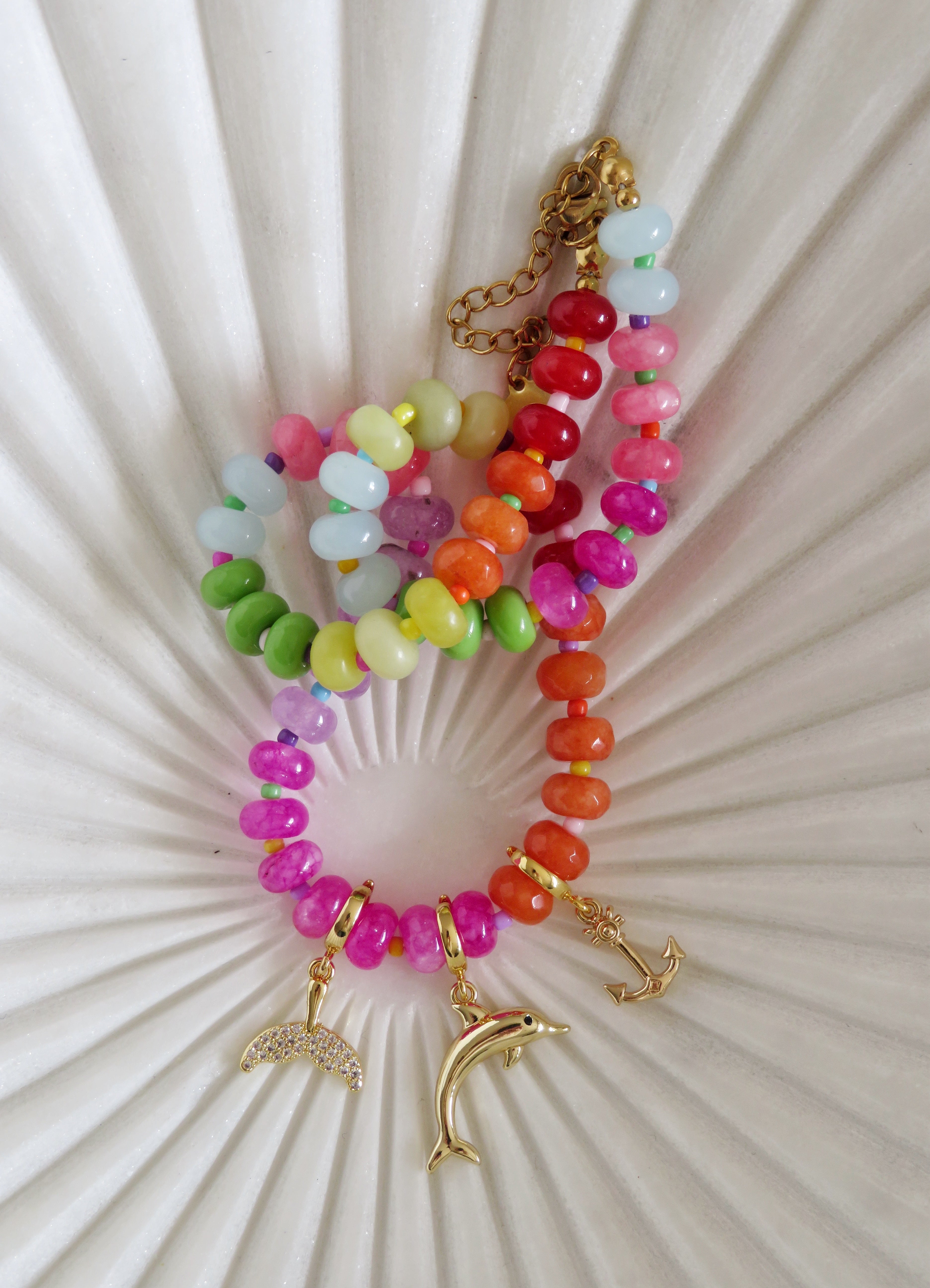 Rainbow Beaded Necklaces