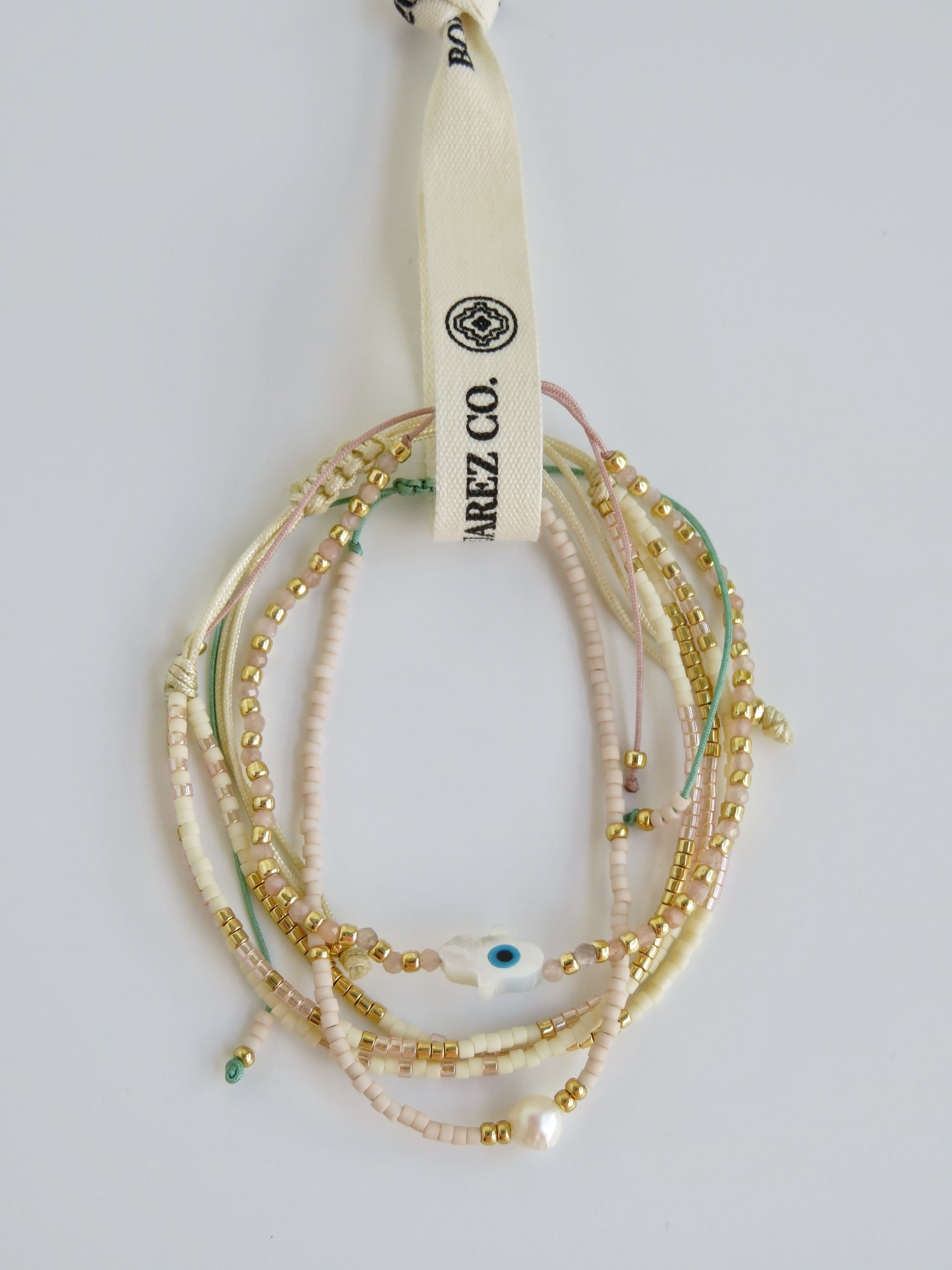 Styled Wrist Stack - Beaded Charm Bracelets