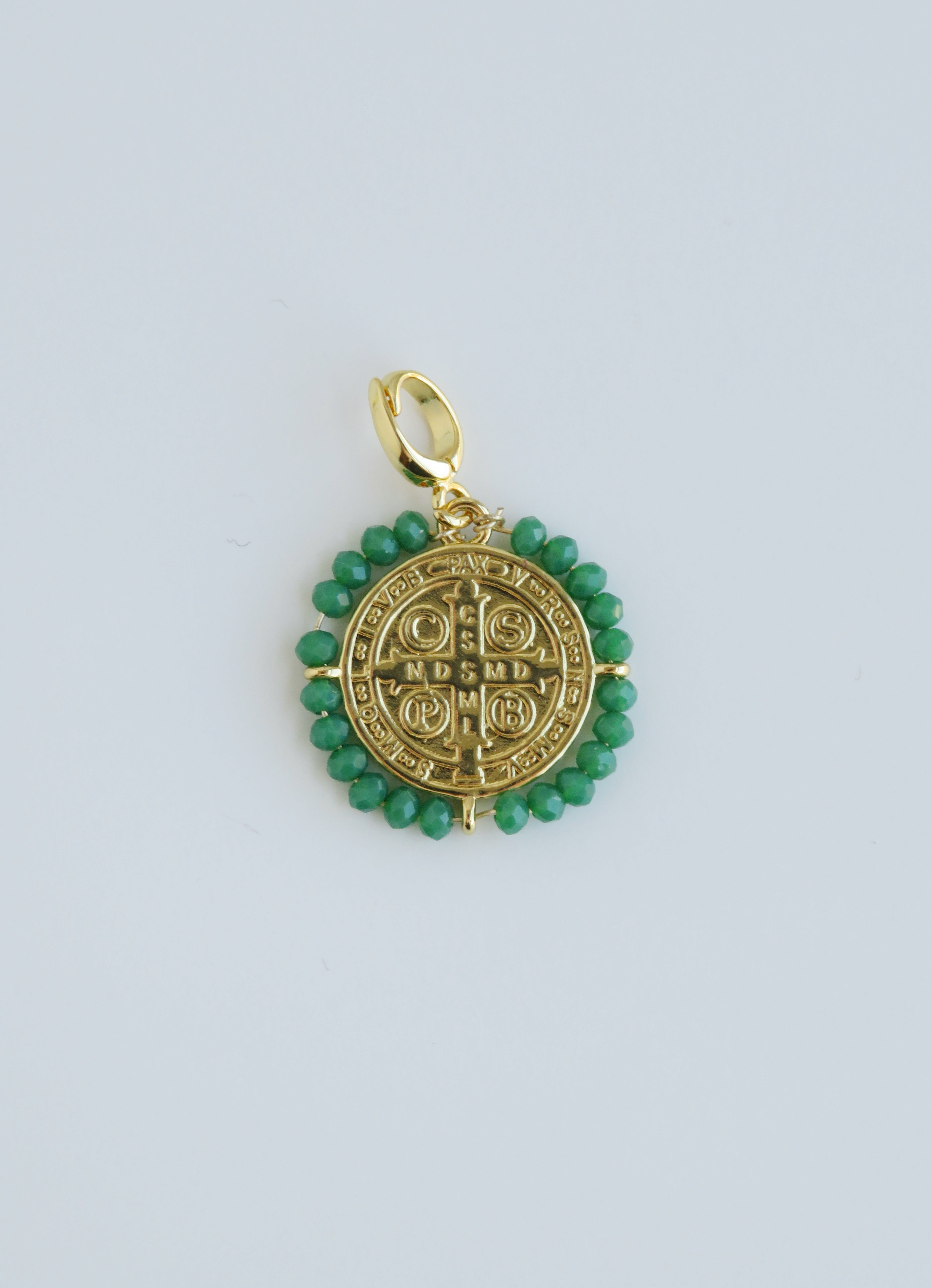 Enamel Religious Charms - Hinged Clasp