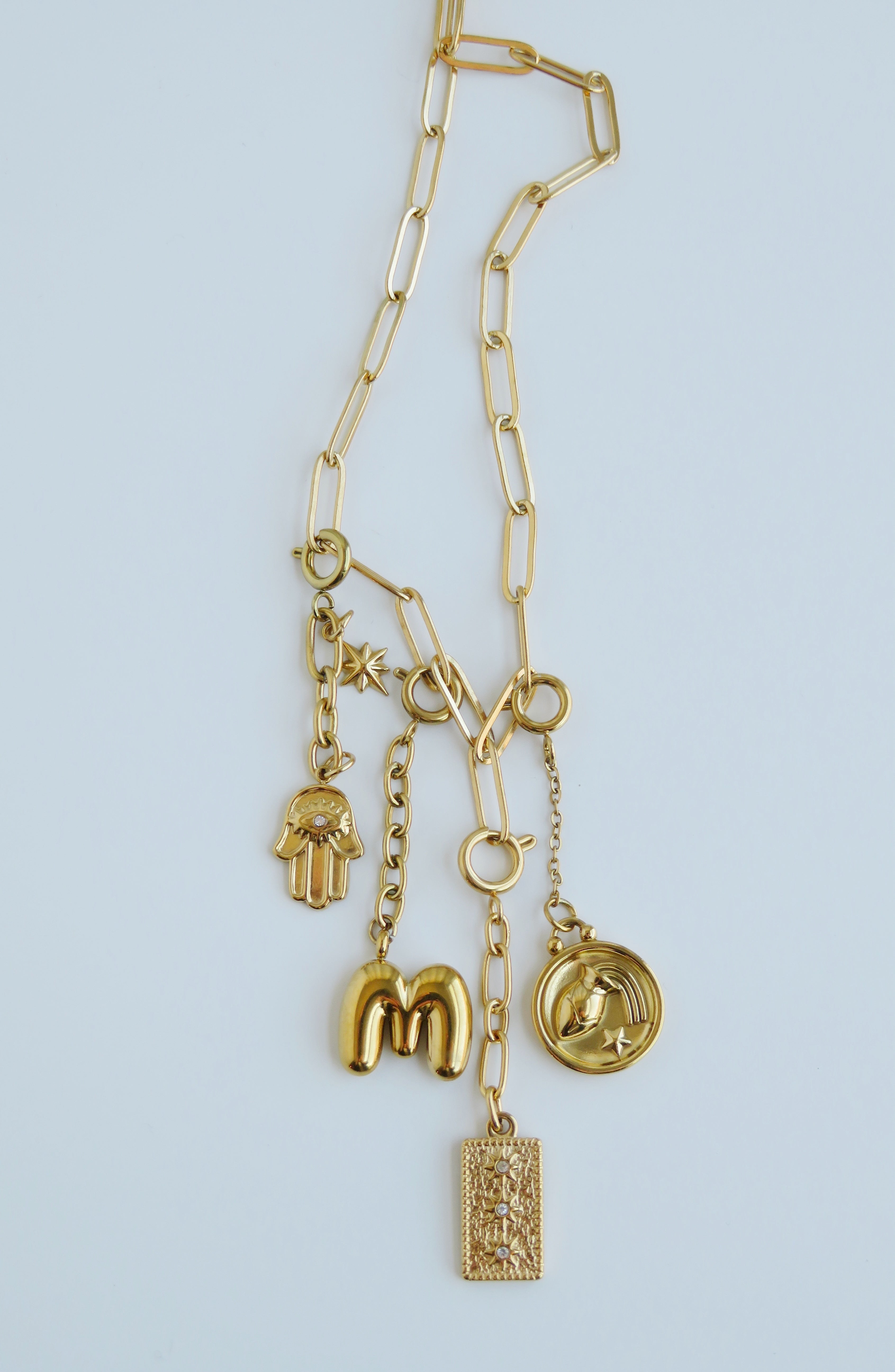 Symbolic Chain Charms - Spring Clasp