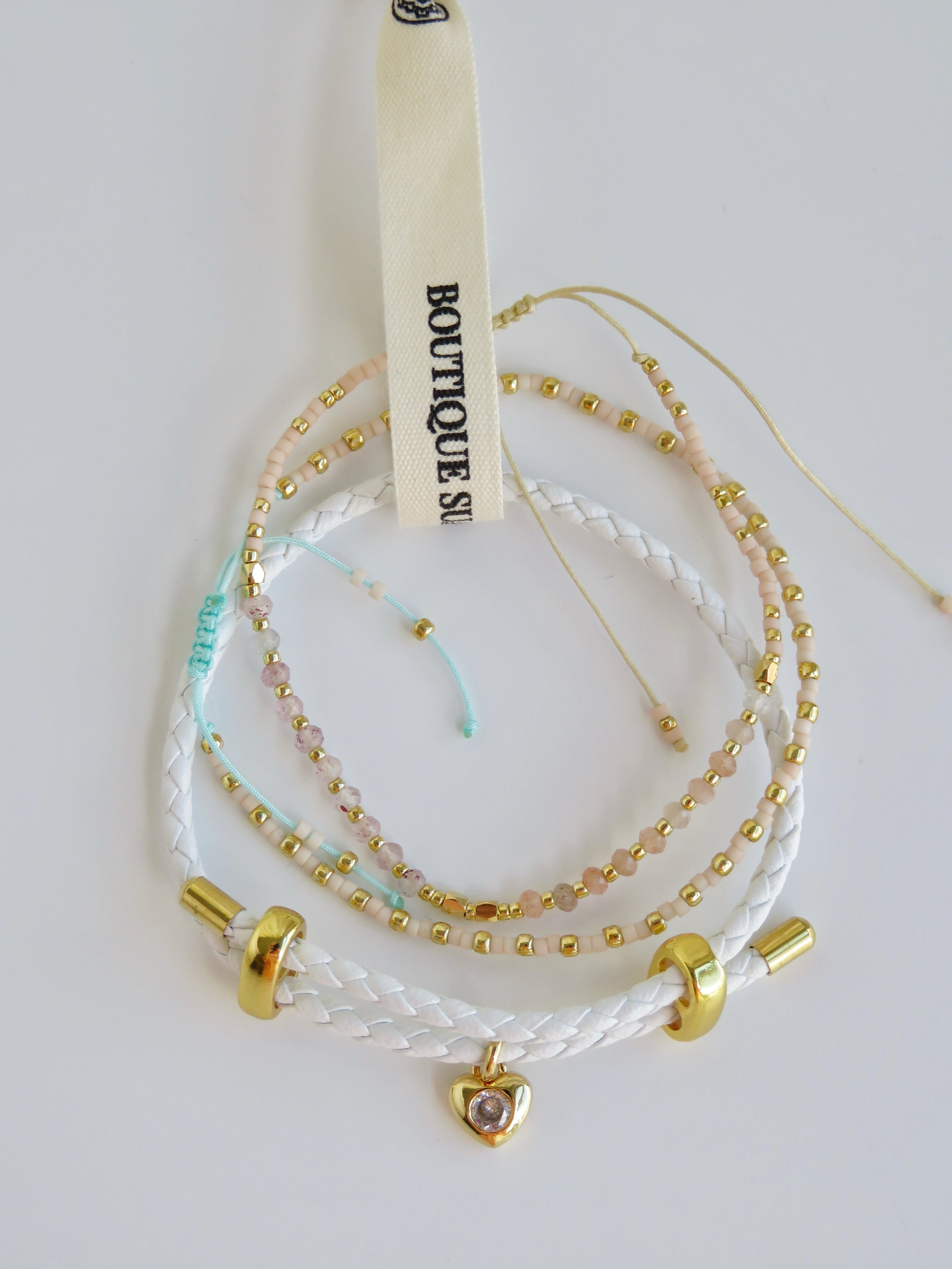 Styled Wrist Stack - Beaded Charm Bracelets