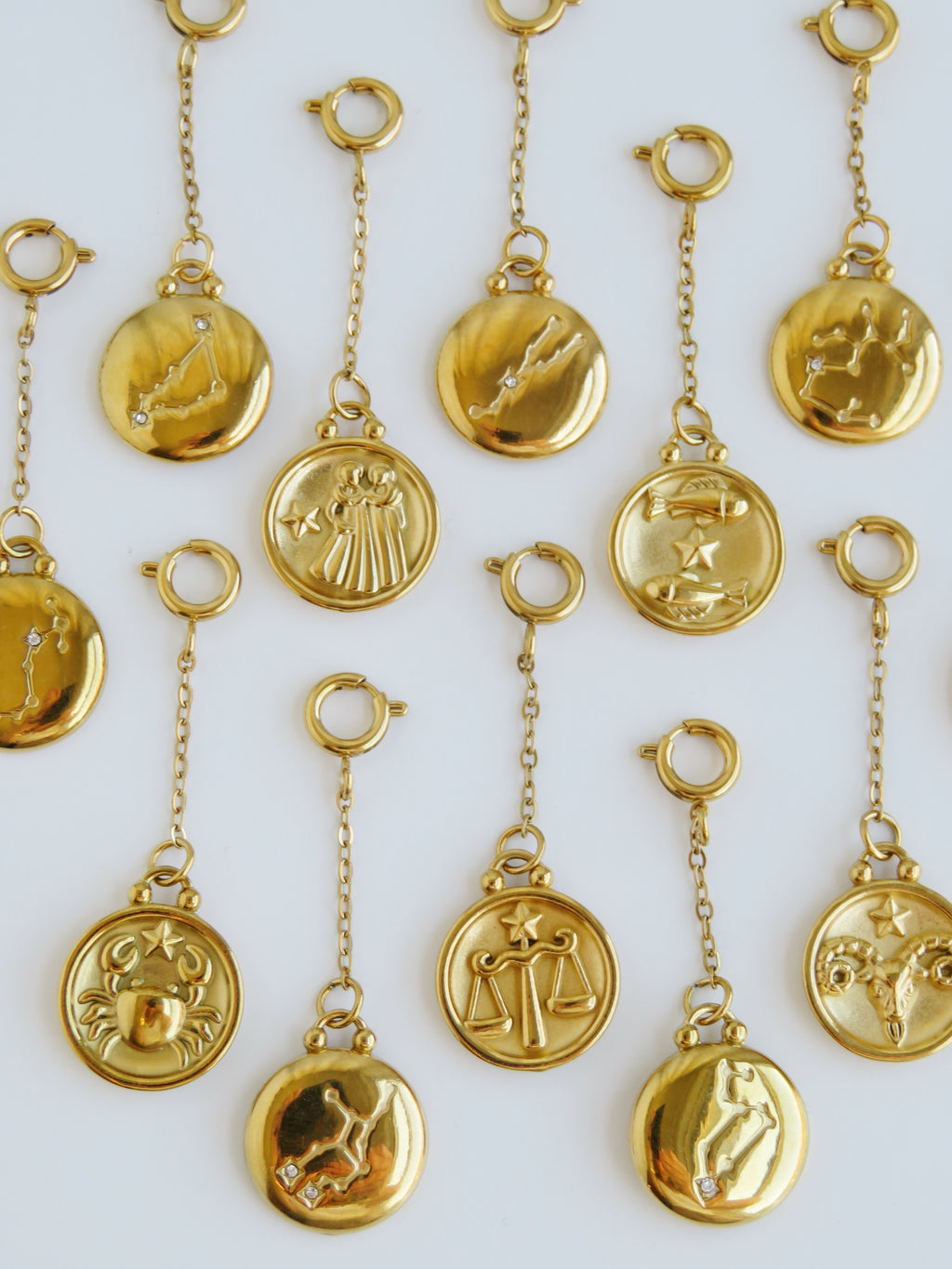 Zodiac Chain Charms - Spring Clasp