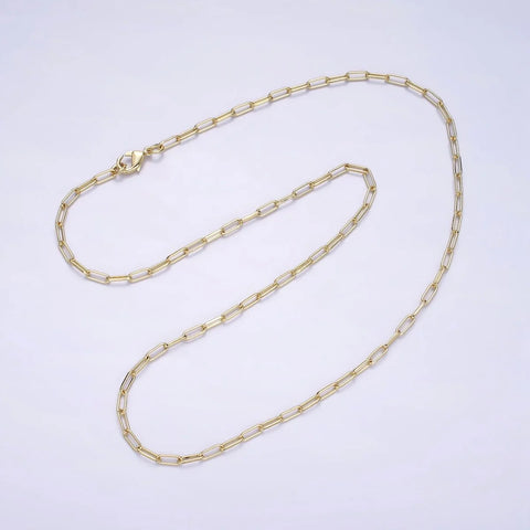 Kerry Paperclip Chain - 15.5” - 20”