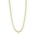 Charm Bar Necklaces - 18”, 24” 28” Cable Link 18k Gold Plated