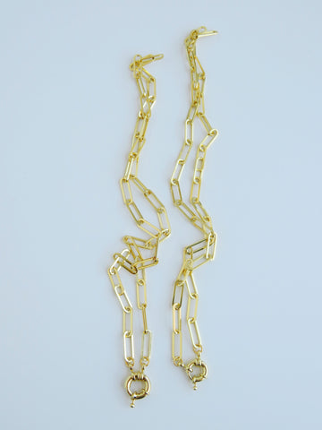 Spring Clasp Charm Bar Necklaces
