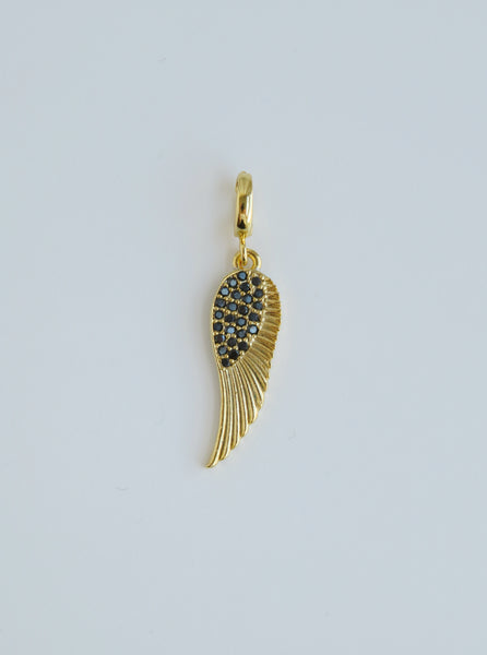 Angel Wing Charms with Hinged Clasp