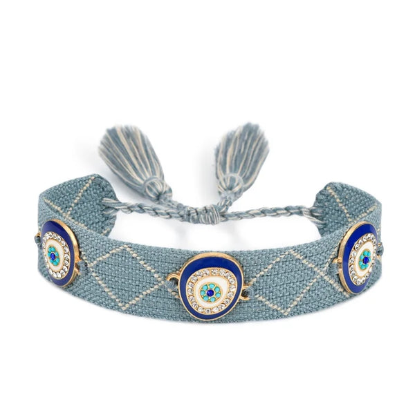 Evil Eye Tassle  Bracelet