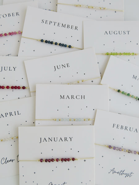 Crystal Birthstone Bracelets
