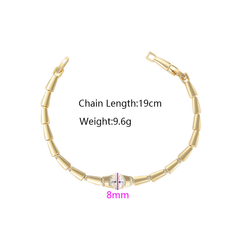 Serpent Chain Diamond Bracelet