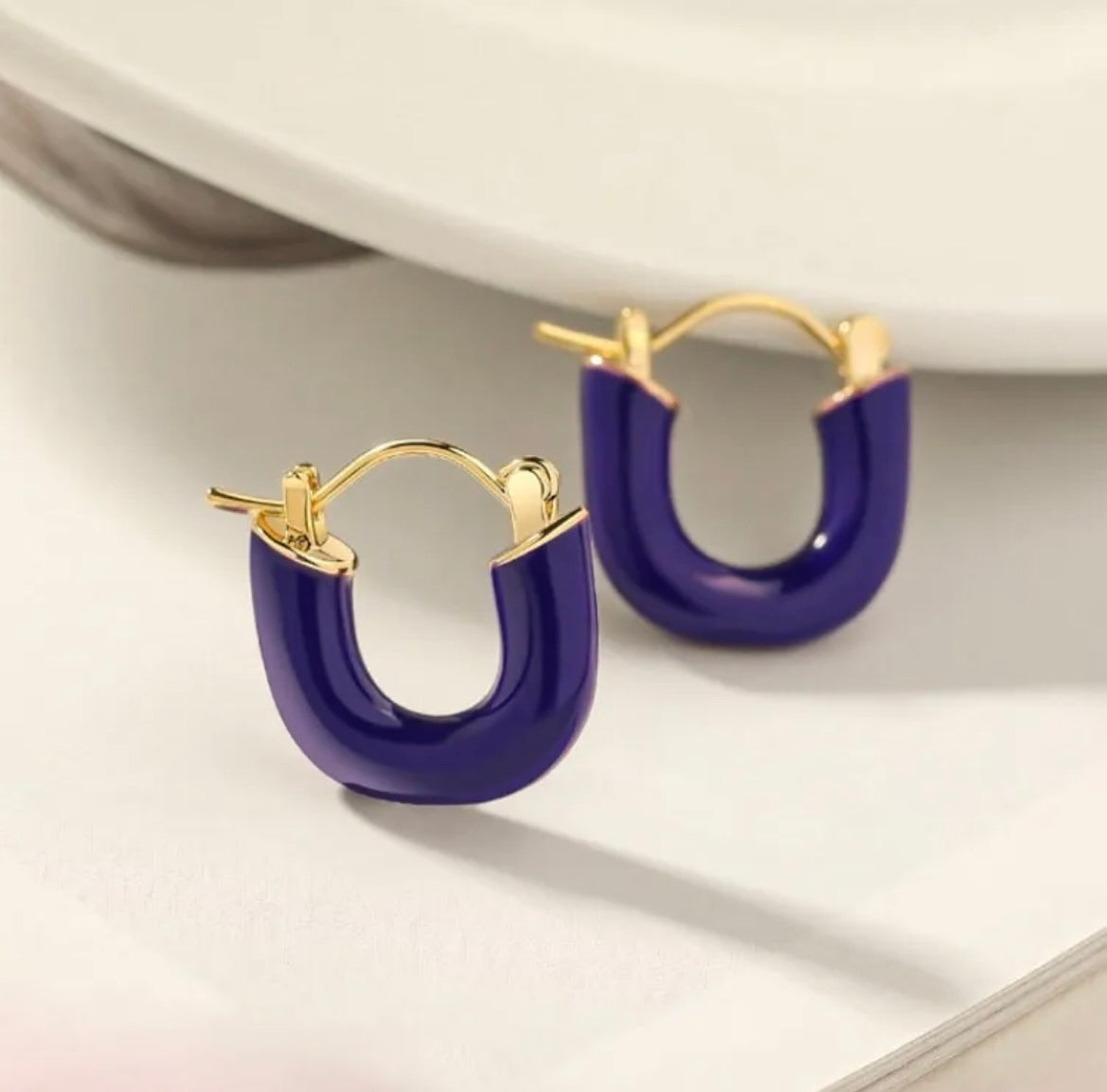 Ava Enamel Earrings