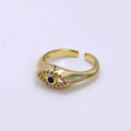Royal Blue Evil Eye Ring
