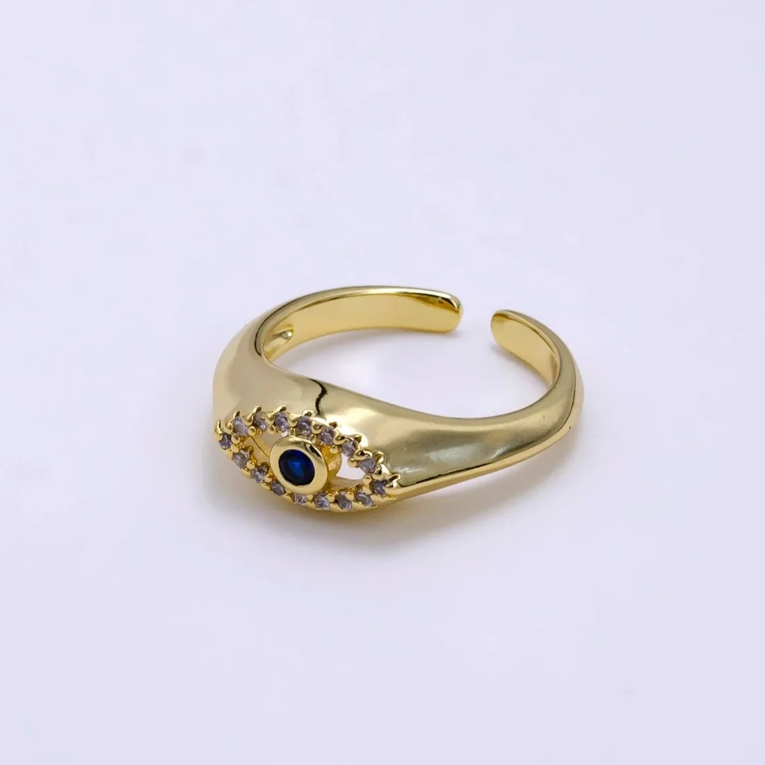 Royal Blue Evil Eye Ring
