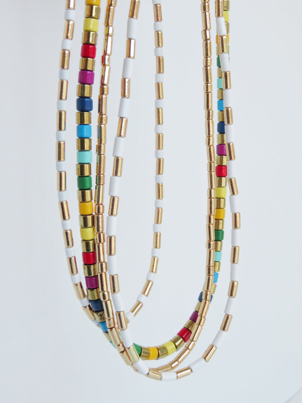 Stella Enamel Tube Necklaces