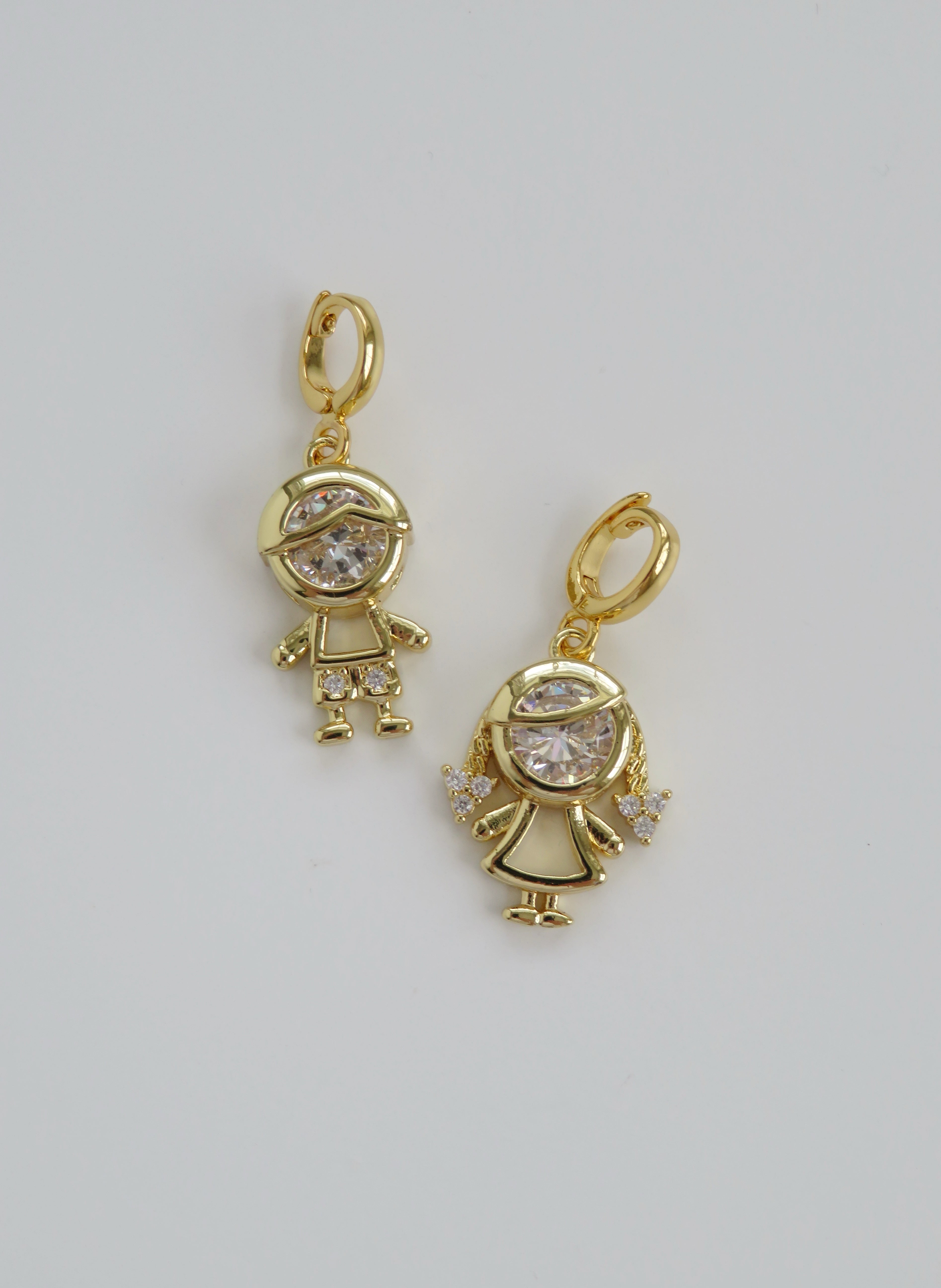 Children Charm with Hinged Clasp