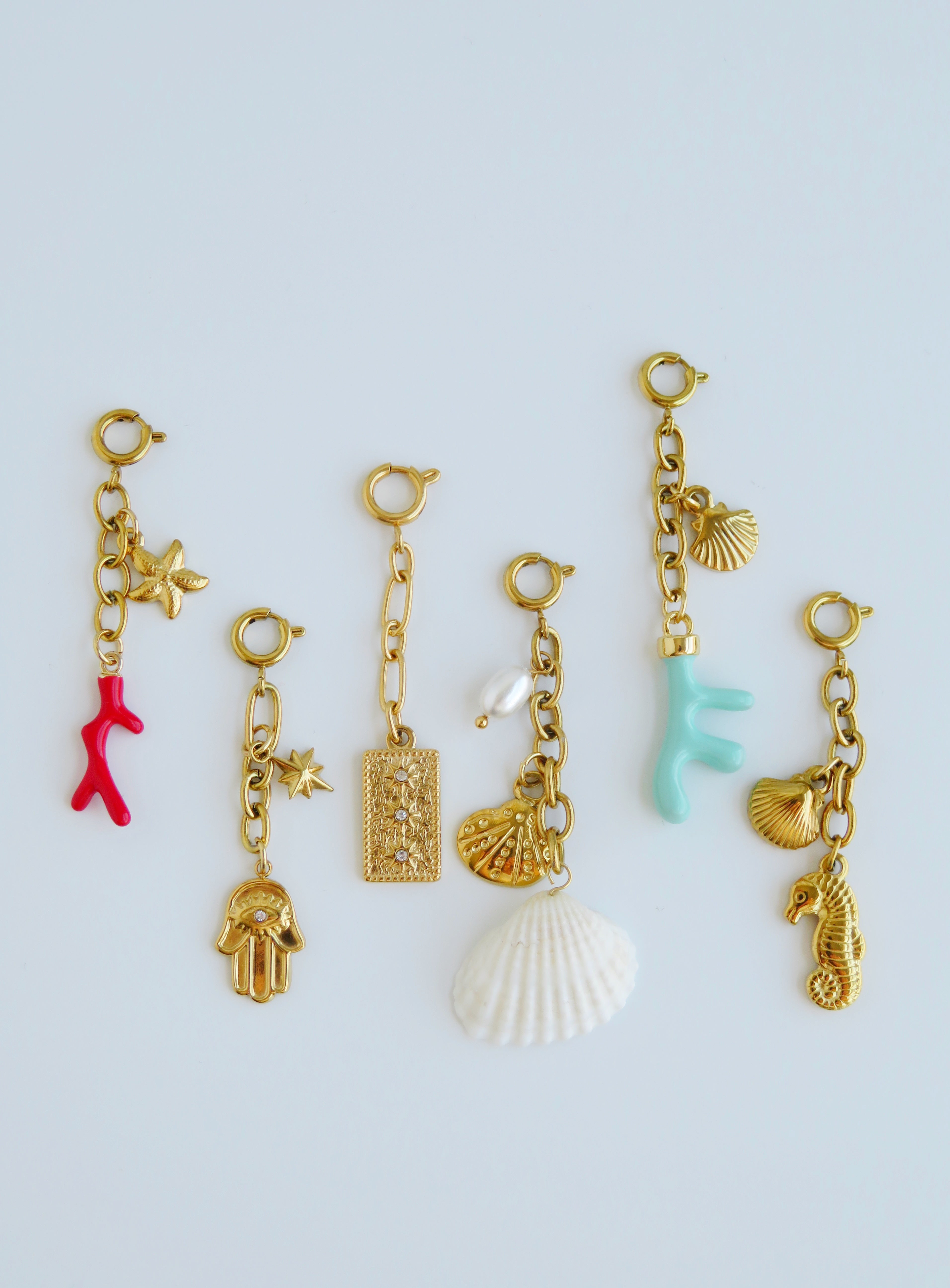 Symbolic Chain Charms - Spring Clasp