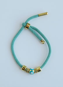 Aqua Evil Eye Bracelet