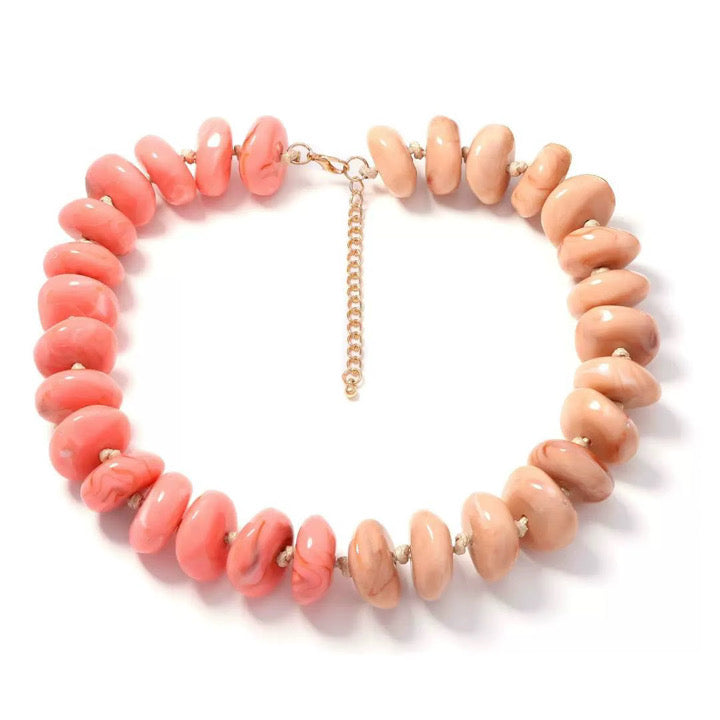 Mallorca Rondelle Chunky Bead Necklaces