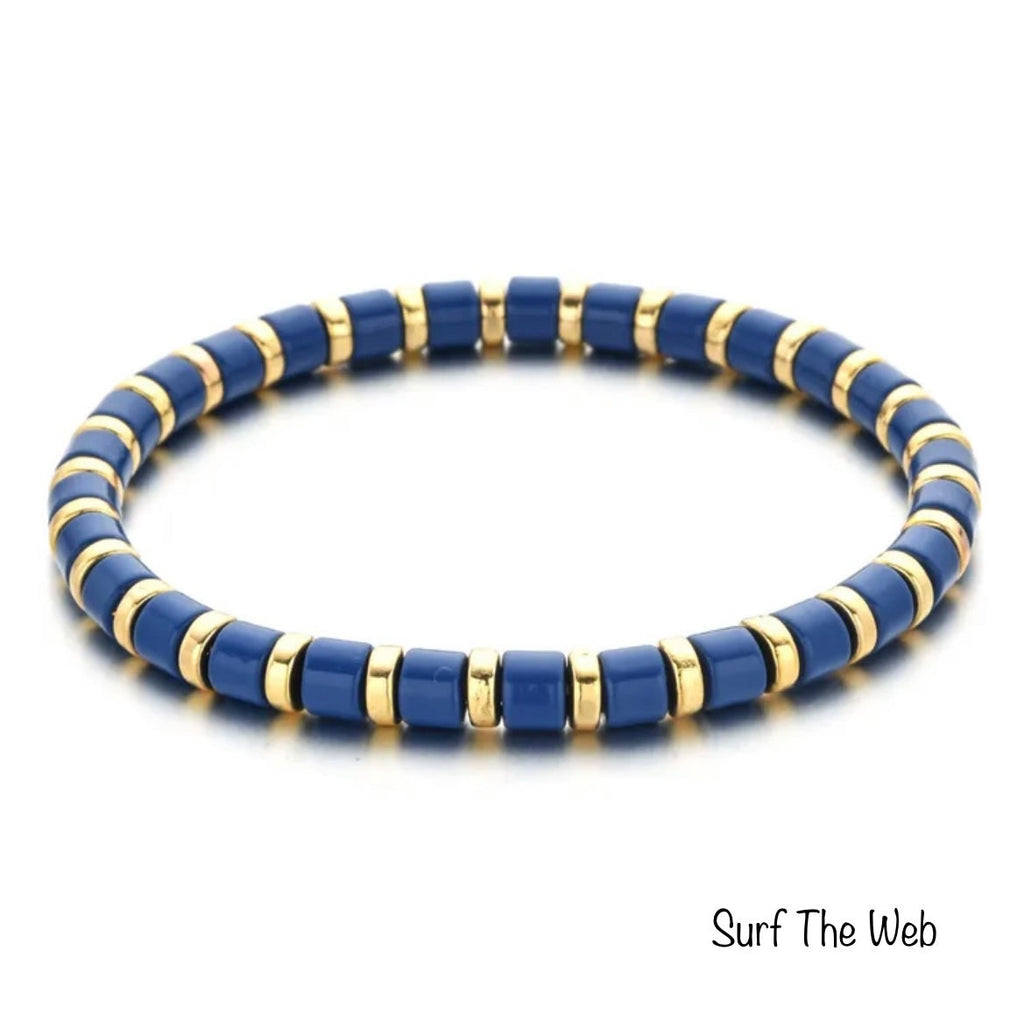 Enamel Stretch Bracelets  - Add Clip Charms