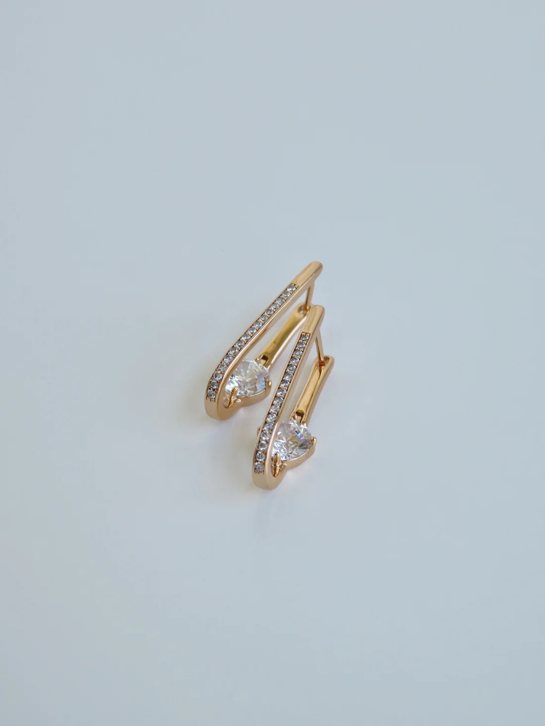 Diamond Rose Gold Earrings