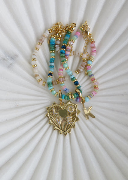 Beaded Charm Bar Bracelets