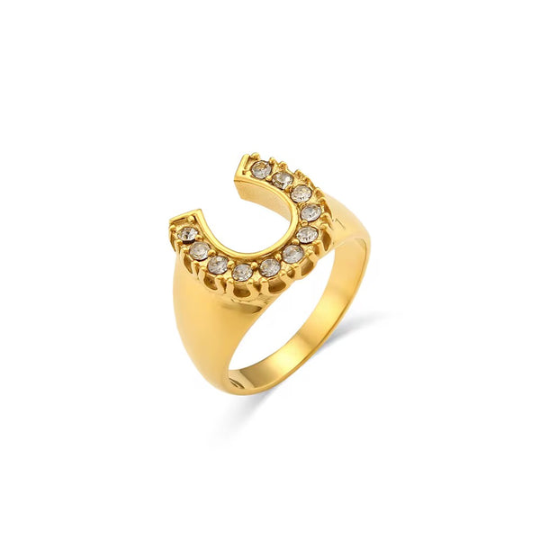 Diamond Horseshoe Ring
