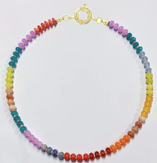Natural Colorful Beaded Necklaces