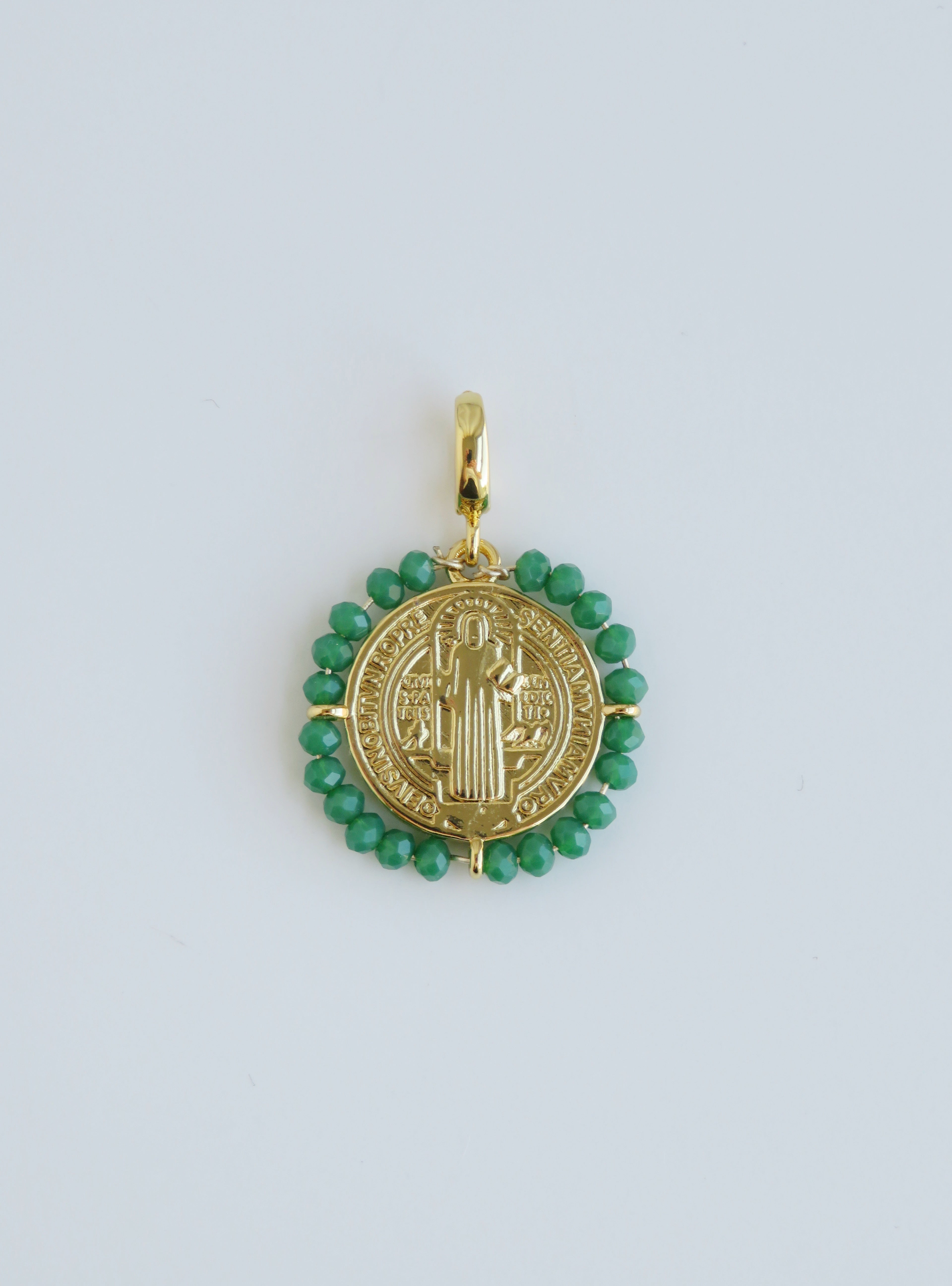 Enamel Religious Charms - Hinged Clasp