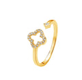 Diamond Clover Ring - Love. Luck. Hope & Faith