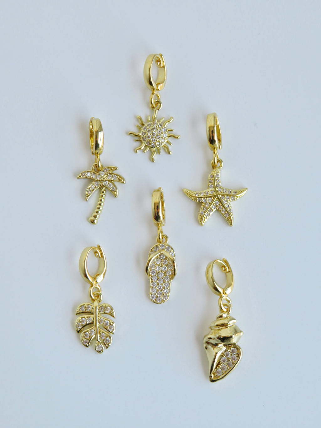 Summer Vibes Charms with Hinged Clasp