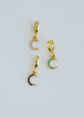 Petite Crescent Moon Charms with Hinged Clasp