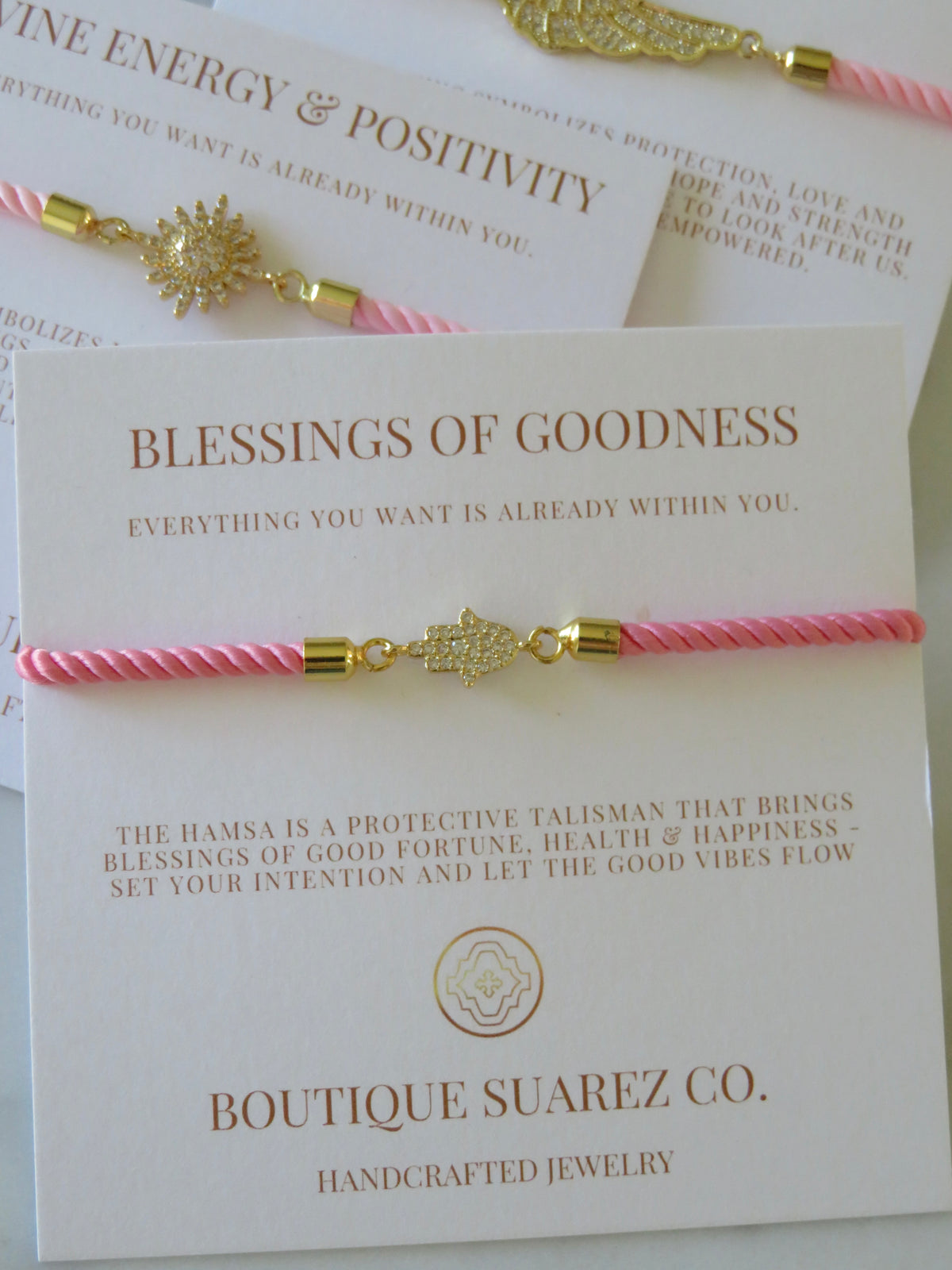 Pink Cord Bracelet