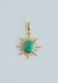 Enamel Sun - Celestial Charms with Hinged Clasp