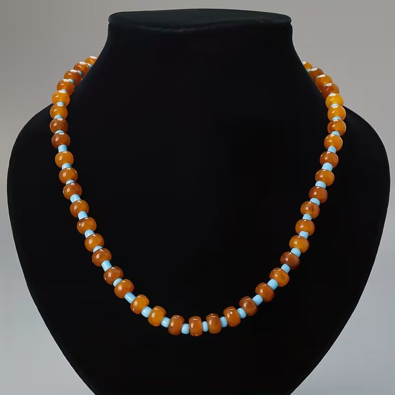 Color Block Beaded Necklaces
