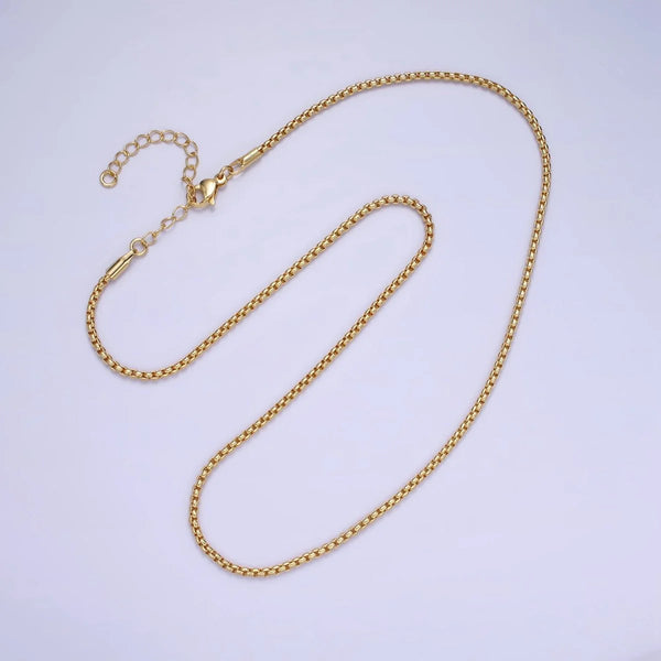 Siobhan 2mm Box Chain 17.5”