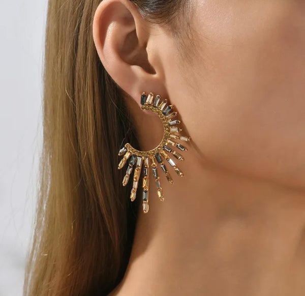 Aria Rhinestone Earrings