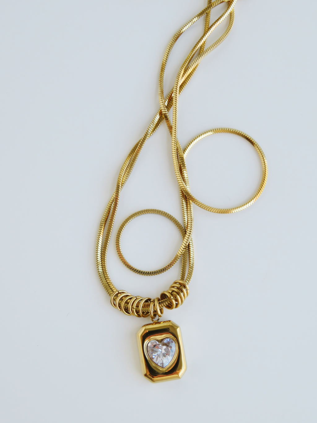 Heart Tag Necklace - Love