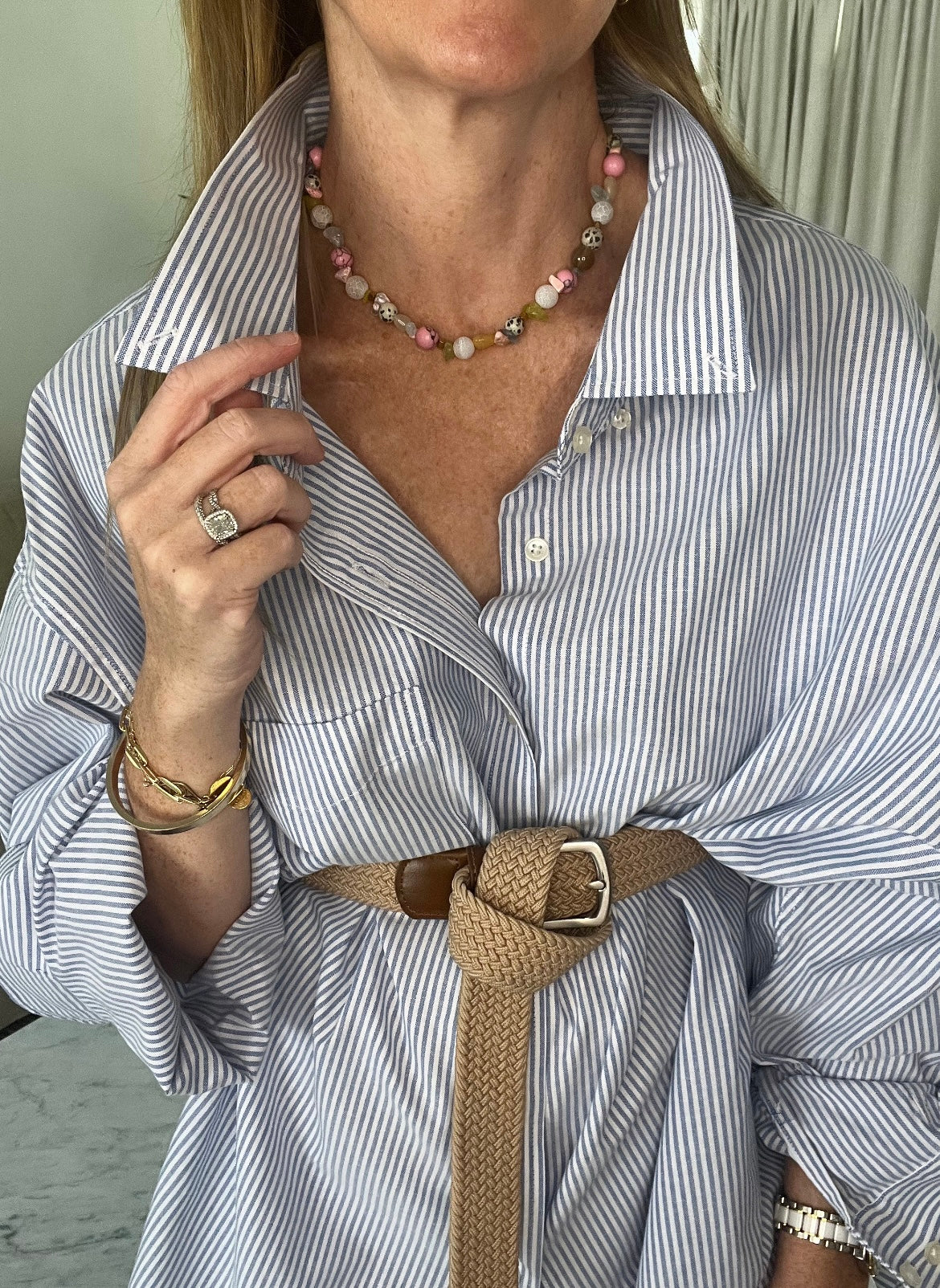 Positano Beaded Heart Necklace