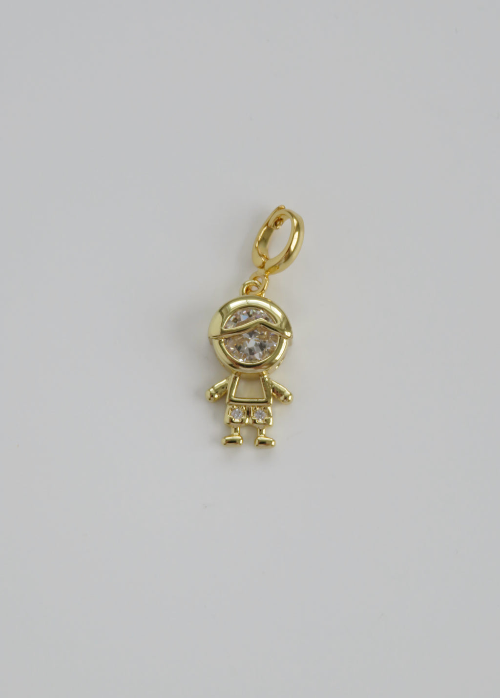 Children Charm with Hinged Clasp
