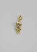 Children Charm with Hinged Clasp