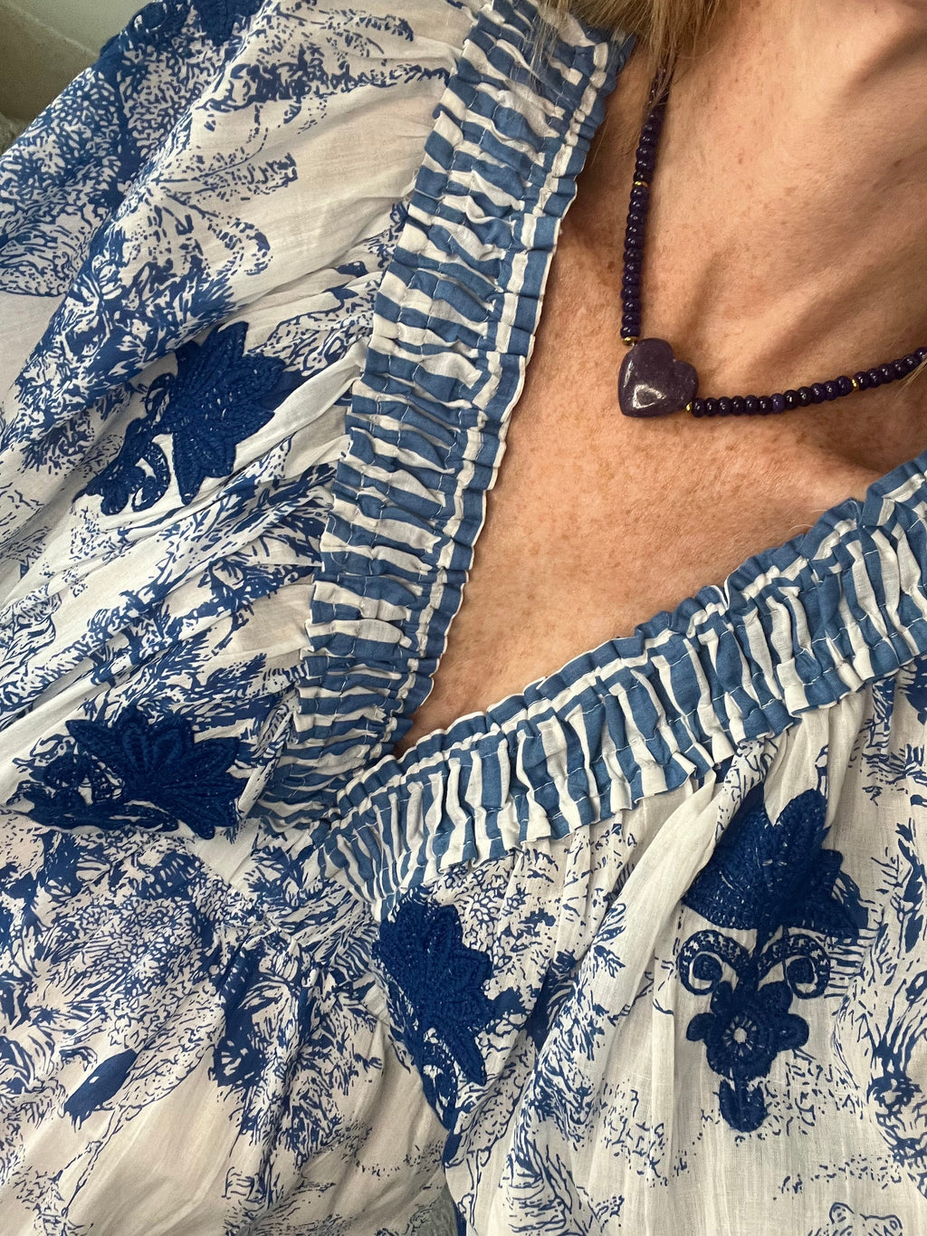 Sag Harbor Beaded Heart Necklace