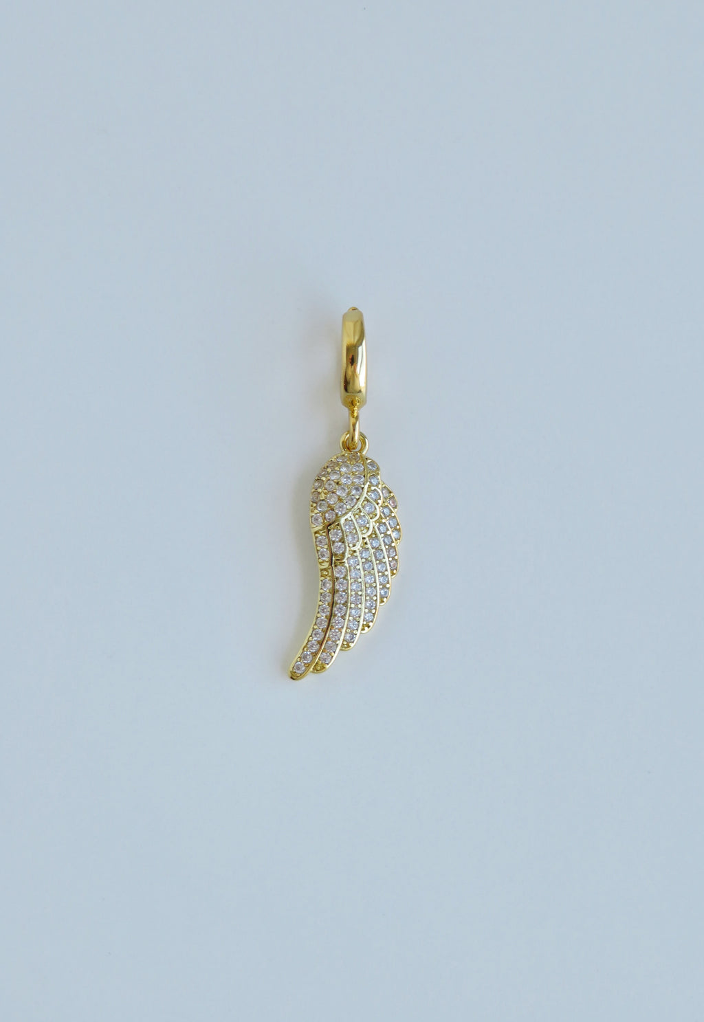 Divine Guidance - Angel Wing Charm with Hinged Clasp