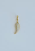 Divine Guidance - Angel Wing Charm with Hinged Clasp