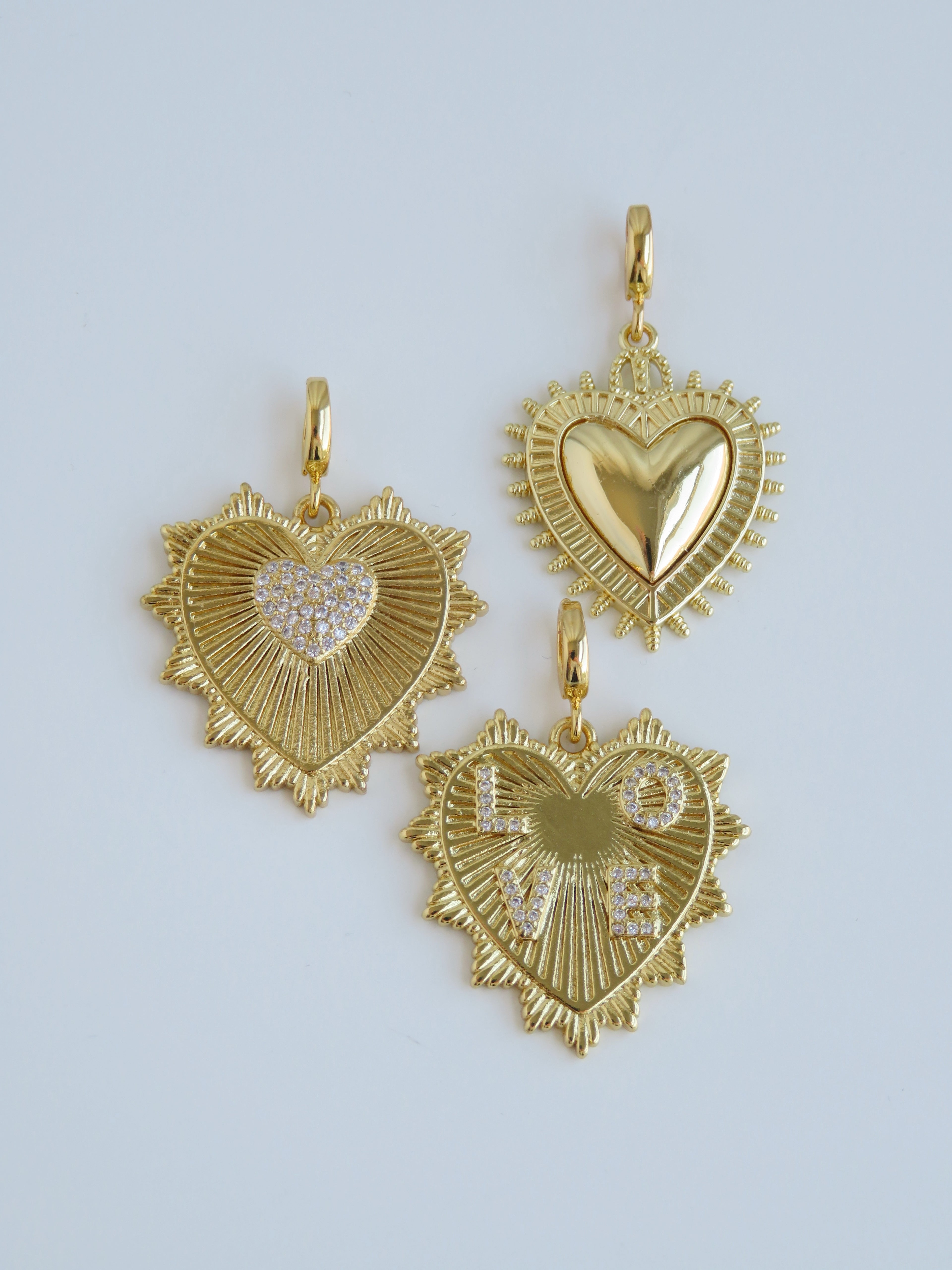 Embrace LOVE Within -  Heart Pendants